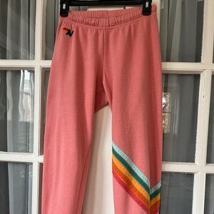 Aviator Nation x Bandier Sweatpants Womens XS 5 Stripe Chevron